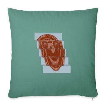 Smile - Sofa pillowcase 17,3'' x 17,3'' (45 x 45 cm) - cypress green - Front