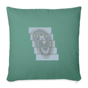 Smile - Sofa pillowcase 17,3'' x 17,3'' (45 x 45 cm) - cypress green - Front