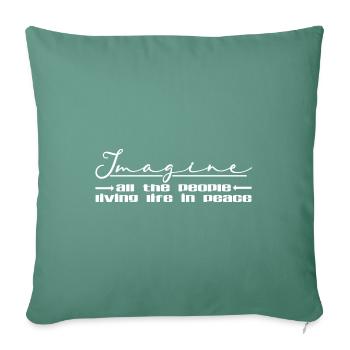 Imagine - Sofa pillowcase 17,3'' x 17,3'' (45 x 45 cm) - cypress green - Front