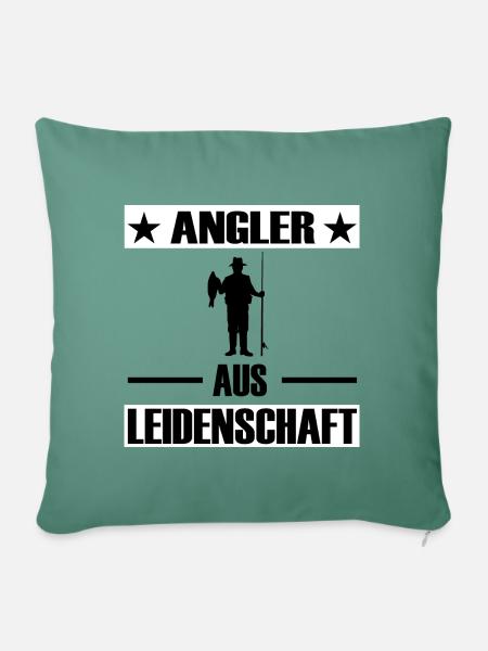 Angeln - Sofakissenbezug 45 x 45 cm - Tanngrün