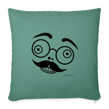 Mr Chikanos - Housse de coussin décorative 45 x 45 cm - vert sapin - Devant