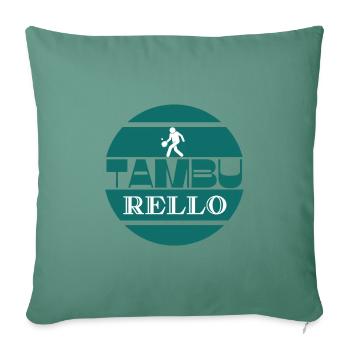 Tambu rello - Sofa pillowcase 17,3'' x 17,3'' (45 x 45 cm) - cypress green - Front