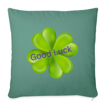 Good Luck - Sofakissenbezug 45 x 45 cm - Tanngrün - Vorne
