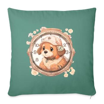 Choupi - Housse de coussin décorative 45 x 45 cm - vert sapin - Devant
