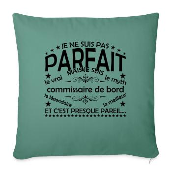 Purser Gift Purser on - Sofa pillowcase 17,3'' x 17,3'' (45 x 45 cm) - cypress green - Front