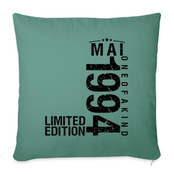 Anniversaire Mai 1994 Mai né en Mai - Housse de coussin décorative 45 x 45 cm - vert sapin - Devant