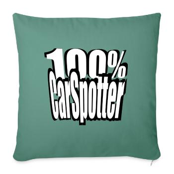 T-shirt accessoire CarSpotter #car #carspotter - Housse de coussin décorative 45 x 45 cm - vert sapin - Devant