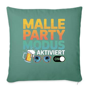 Gruppen Urlaub Malle Party Mallorca Crew 2025 - Sofakissenbezug 45 x 45 cm - Tanngrün - Vorne