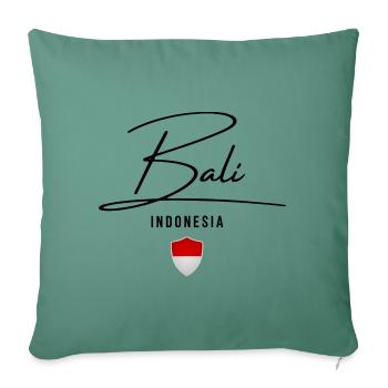 I Love Bali, Bali Indonesia - Sofa pillowcase 17,3'' x 17,3'' (45 x 45 cm) - cypress green - Front