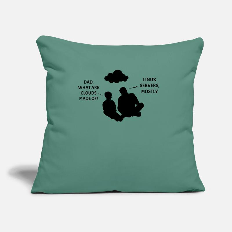 Clouds : Linux et les puzzles Housse de coussin décorative 45 x 45 cm