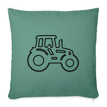 Tractor / Tractor Contour - Sofa pillowcase 17,3'' x 17,3'' (45 x 45 cm) - cypress green - Front