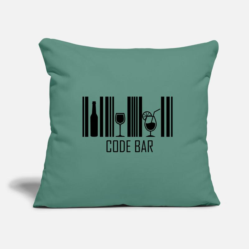 Code Bar Sofa pillowcase 17,3'' x 17,3'' (45 x 45 cm)