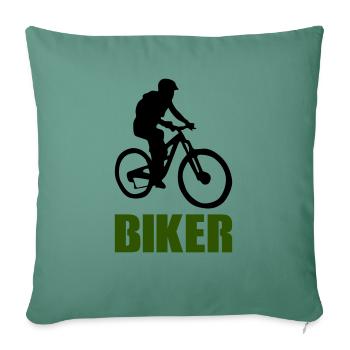 biker - Sofa pillowcase 17,3'' x 17,3'' (45 x 45 cm) - cypress green - Front