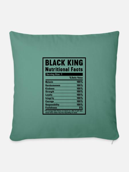 Black King - Sofakissenbezug 45 x 45 cm - Tanngrün