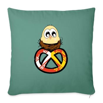 Alsace Chick - Sofa pillowcase 17,3'' x 17,3'' (45 x 45 cm) - cypress green - Front