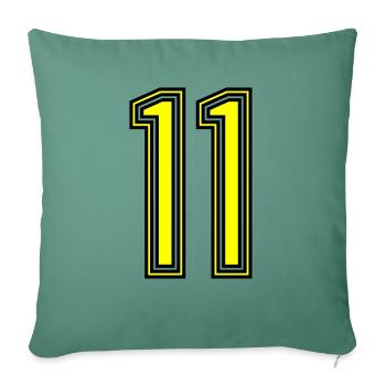11 - Sofa pillowcase 17,3'' x 17,3'' (45 x 45 cm) - cypress green - Front