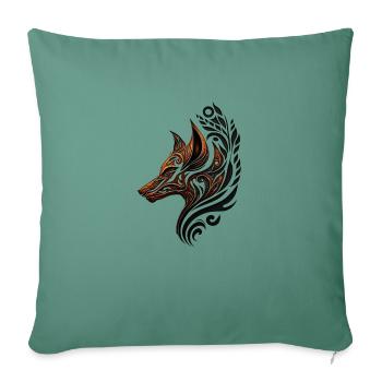 new logo ctp 1 - Housse de coussin décorative 45 x 45 cm - vert sapin - Devant