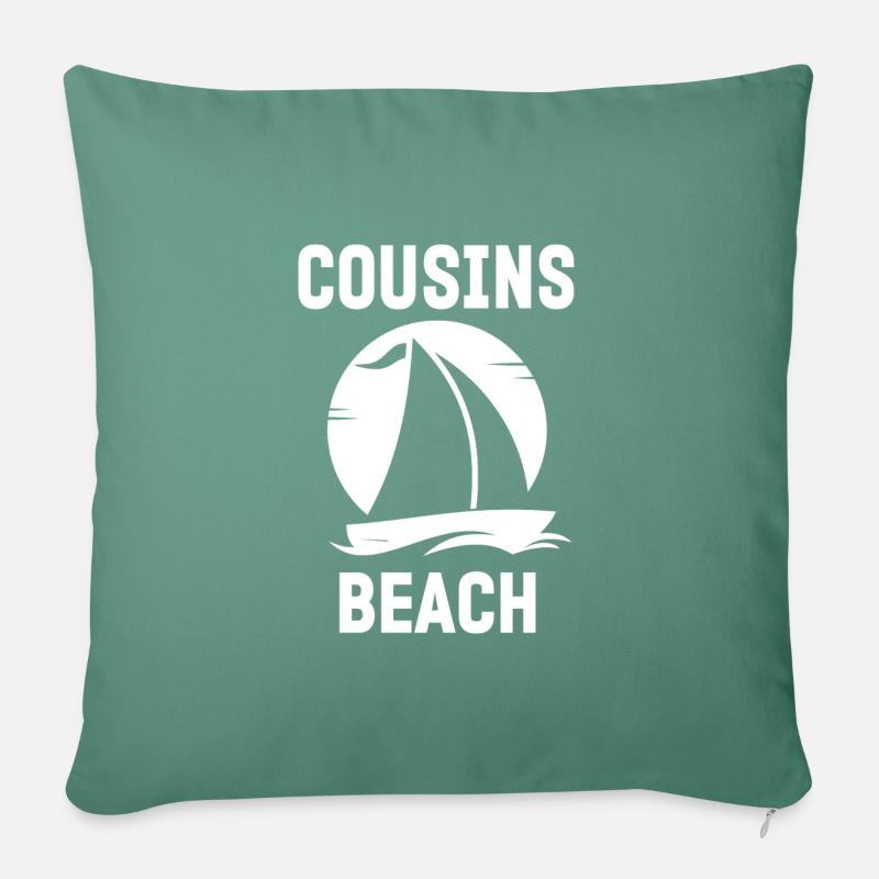 Cousins Beach - Sofakissenbezug 45 x 45 cm - Tanngrün