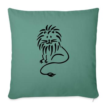 Loewe front - Sofa pillowcase 17,3'' x 17,3'' (45 x 45 cm) - cypress green - Front