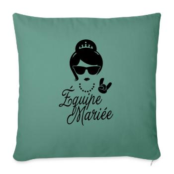 Team Bride future EVJ Burial Life - Sofa pillowcase 17,3'' x 17,3'' (45 x 45 cm) - cypress green - Front
