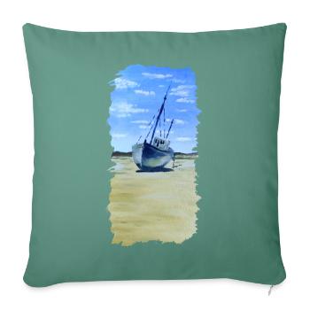 Beached at Bunbeg - Sofa pillowcase 17,3'' x 17,3'' (45 x 45 cm) - cypress green - Front