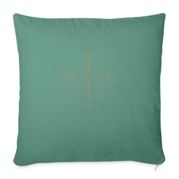 Abstract dot design - Sofa pillowcase 17,3'' x 17,3'' (45 x 45 cm) - cypress green - Front