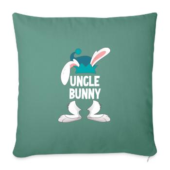 Uncle Easter Happy Easter - Sofa pillowcase 17,3'' x 17,3'' (45 x 45 cm) - cypress green - Front