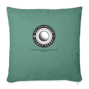 Beginner golf clup - Sofa pillowcase 17,3'' x 17,3'' (45 x 45 cm) - cypress green - Front