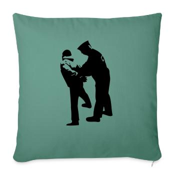 arrested - Sofa pillowcase 17,3'' x 17,3'' (45 x 45 cm) - cypress green - Front