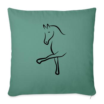 dressage - Sofa pillowcase 17,3'' x 17,3'' (45 x 45 cm) - cypress green - Front
