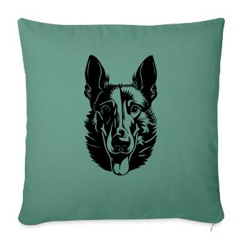 Belgian Shepherd - Sofa pillowcase 17,3'' x 17,3'' (45 x 45 cm) - cypress green - Front