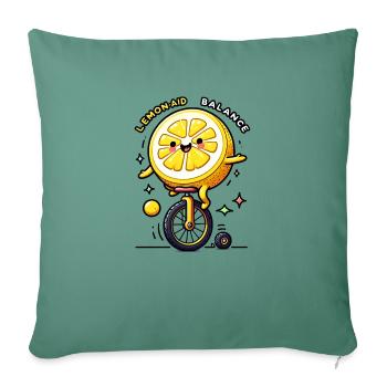Lemon Aid - Sofa pillowcase 17,3'' x 17,3'' (45 x 45 cm) - cypress green - Front