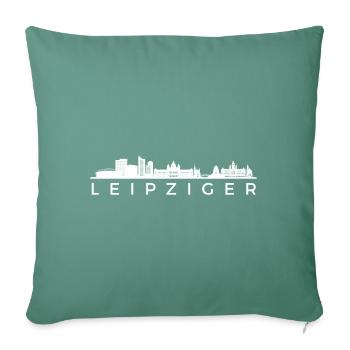 Leipzig! Leipzig, my city! - Sofa pillowcase 17,3'' x 17,3'' (45 x 45 cm) - cypress green - Front