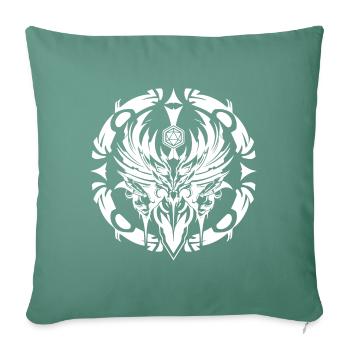 RPG logo cercle des sorts - Housse de coussin décorative 45 x 45 cm - vert sapin - Devant