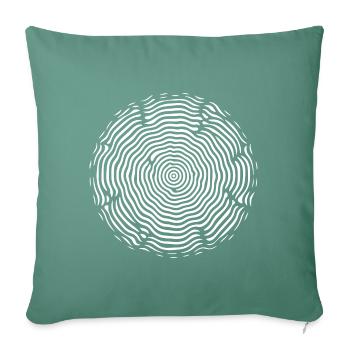 Les battements binauraux définissent l’esthétique de la mode - Housse de coussin décorative 45 x 45 cm - vert sapin - Devant