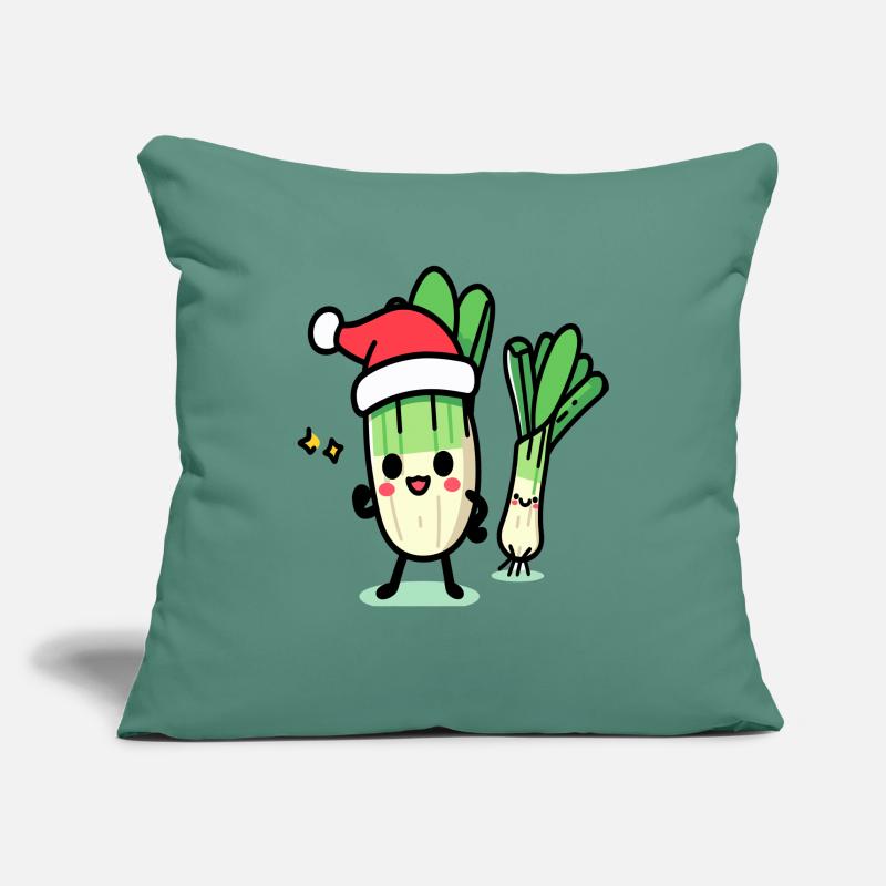 St. Nicholas kawaii leeks Sofa pillowcase 17,3'' x 17,3'' (45 x 45 cm)
