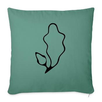 Pony Kleinpferde Brand - Sofakissenbezug 45 x 45 cm - Tanngrün - Vorne