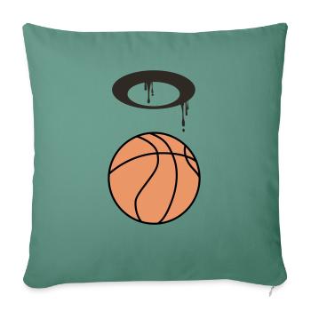 Basketball 5 0 Artboard 1 - Sofa pillowcase 17,3'' x 17,3'' (45 x 45 cm) - cypress green - Front