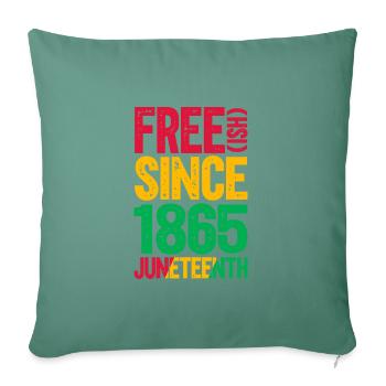 Juneteenth - Housse de coussin décorative 45 x 45 cm - vert sapin - Devant