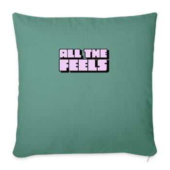 All the Feels - Sofa pillowcase 17,3'' x 17,3'' (45 x 45 cm) - cypress green - Front