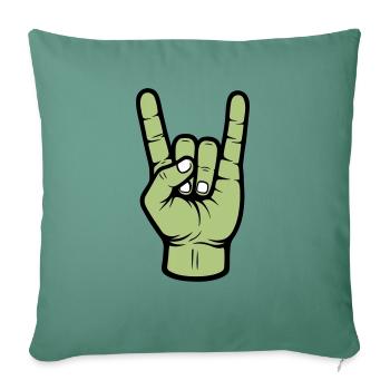 Party Hand Skirt Sign - Sofa pillowcase 17,3'' x 17,3'' (45 x 45 cm) - cypress green - Front
