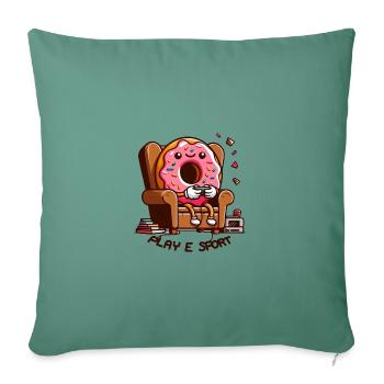 Play Donut - Sofakissenbezug 45 x 45 cm - Tanngrün - Vorne