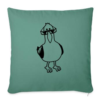 deal with it Seagull - Sofa pillowcase 17,3'' x 17,3'' (45 x 45 cm) - cypress green - Front