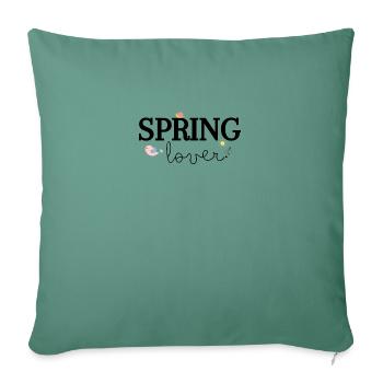 Spring Lover - Sofa pillowcase 17,3'' x 17,3'' (45 x 45 cm) - cypress green - Front