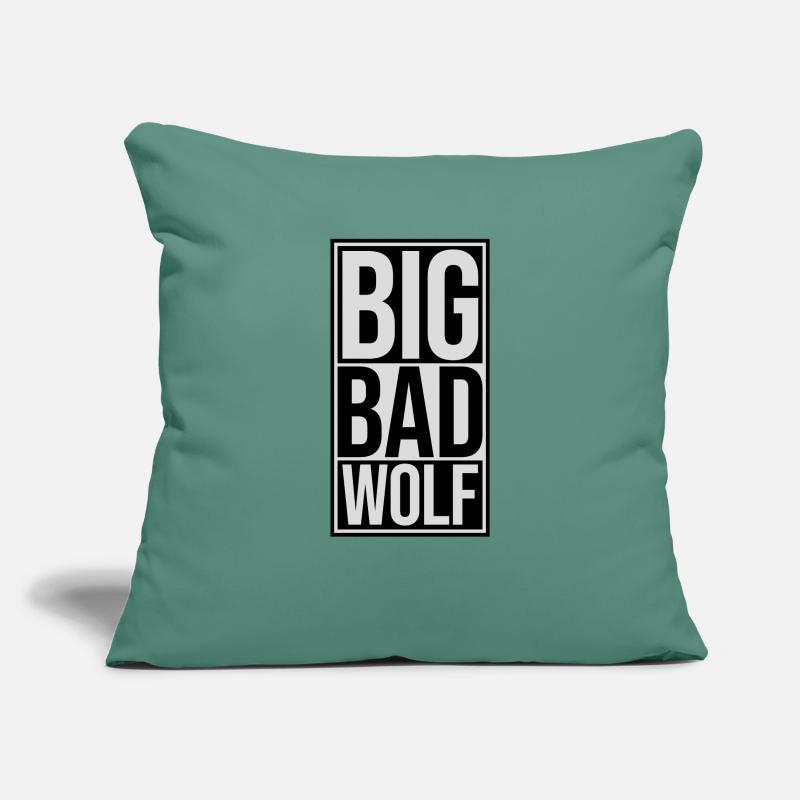 big bad wolf quote Sofa pillowcase 17,3'' x 17,3'' (45 x 45 cm)