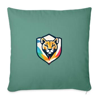Mountain - Sofa pillowcase 17,3'' x 17,3'' (45 x 45 cm) - cypress green - Front