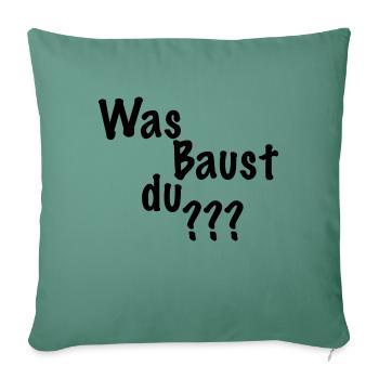 Bauspaßundmehr Kollektion - Sofakissenbezug 45 x 45 cm - Tanngrün - Vorne