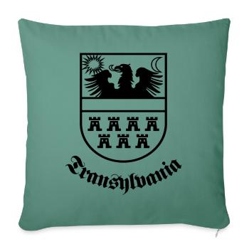 Transylvania coat of arms "Transylvania" sw - Sofa pillowcase 17,3'' x 17,3'' (45 x 45 cm) - cypress green - Front