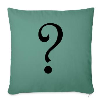 Mystere - Housse de coussin décorative 45 x 45 cm - vert sapin - Devant