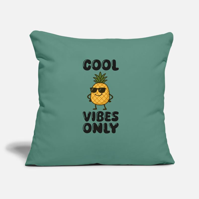 Bande dessinée ananas Housse de coussin décorative 45 x 45 cm